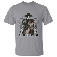 Six Seven Meme Skeleton Cowboy T Shirt Funny Western Gift - Wonder Print Shop