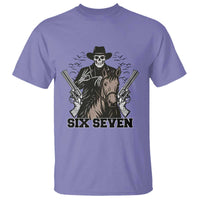 Six Seven Meme Skeleton Cowboy T Shirt Funny Western Gift - Wonder Print Shop