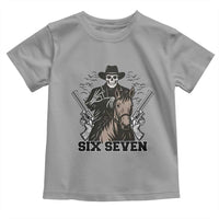 Six Seven Meme Skeleton Cowboy Toddler T Shirt Funny Western Gift - Wonder Print Shop