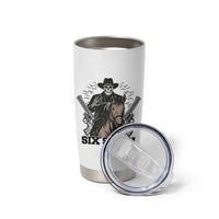 Six Seven Meme Skeleton Cowboy Tumbler Cup Funny Western Gift - Wonder Print Shop