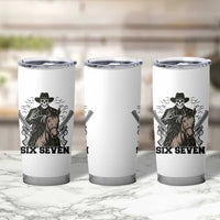 Six Seven Meme Skeleton Cowboy Tumbler Cup Funny Western Gift - Wonder Print Shop