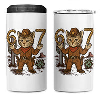 Funny Cowcat Six Seven Meme 4 in 1 Can Cooler Tumbler Gen Alpha 67 Trend Gift - Wonder Print Shop