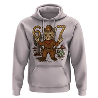 Funny Cowcat Six Seven Meme Hoodie Gen Alpha 67 Trend Gift - Wonder Print Shop