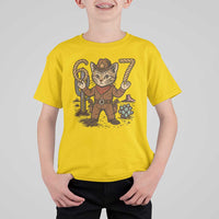 Funny Cowcat Six Seven Meme T Shirt For Kid Gen Alpha 67 Trend Gift - Wonder Print Shop