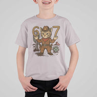 Funny Cowcat Six Seven Meme T Shirt For Kid Gen Alpha 67 Trend Gift - Wonder Print Shop
