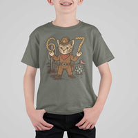 Funny Cowcat Six Seven Meme T Shirt For Kid Gen Alpha 67 Trend Gift - Wonder Print Shop