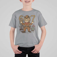 Funny Cowcat Six Seven Meme T Shirt For Kid Gen Alpha 67 Trend Gift - Wonder Print Shop