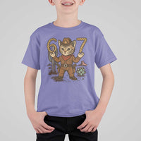 Funny Cowcat Six Seven Meme T Shirt For Kid Gen Alpha 67 Trend Gift - Wonder Print Shop
