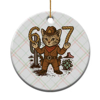 Funny Cowcat Six Seven Meme Ceramic Ornament Gen Alpha 67 Trend Gift - Wonder Print Shop