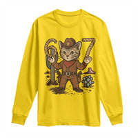 Funny Cowcat Six Seven Meme Long Sleeve Shirt Gen Alpha 67 Trend Gift - Wonder Print Shop