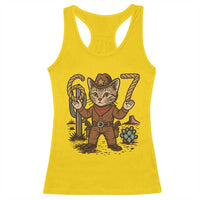 Funny Cowcat Six Seven Meme Racerback Tank Top Gen Alpha 67 Trend Gift - Wonder Print Shop