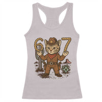 Funny Cowcat Six Seven Meme Racerback Tank Top Gen Alpha 67 Trend Gift - Wonder Print Shop
