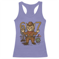 Funny Cowcat Six Seven Meme Racerback Tank Top Gen Alpha 67 Trend Gift - Wonder Print Shop