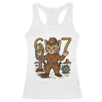 Funny Cowcat Six Seven Meme Racerback Tank Top Gen Alpha 67 Trend Gift - Wonder Print Shop
