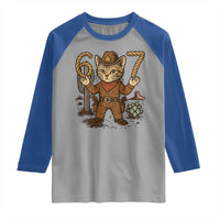 Funny Cowcat Six Seven Meme Raglan Shirt Gen Alpha 67 Trend Gift - Wonder Print Shop