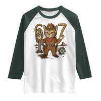 Funny Cowcat Six Seven Meme Raglan Shirt Gen Alpha 67 Trend Gift - Wonder Print Shop