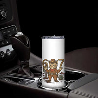 Funny Cowcat Six Seven Meme Skinny Tumbler Gen Alpha 67 Trend Gift - Wonder Print Shop