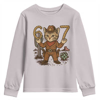 Funny Cowcat Six Seven Meme Youth Sweatshirt Gen Alpha 67 Trend Gift - Wonder Print Shop