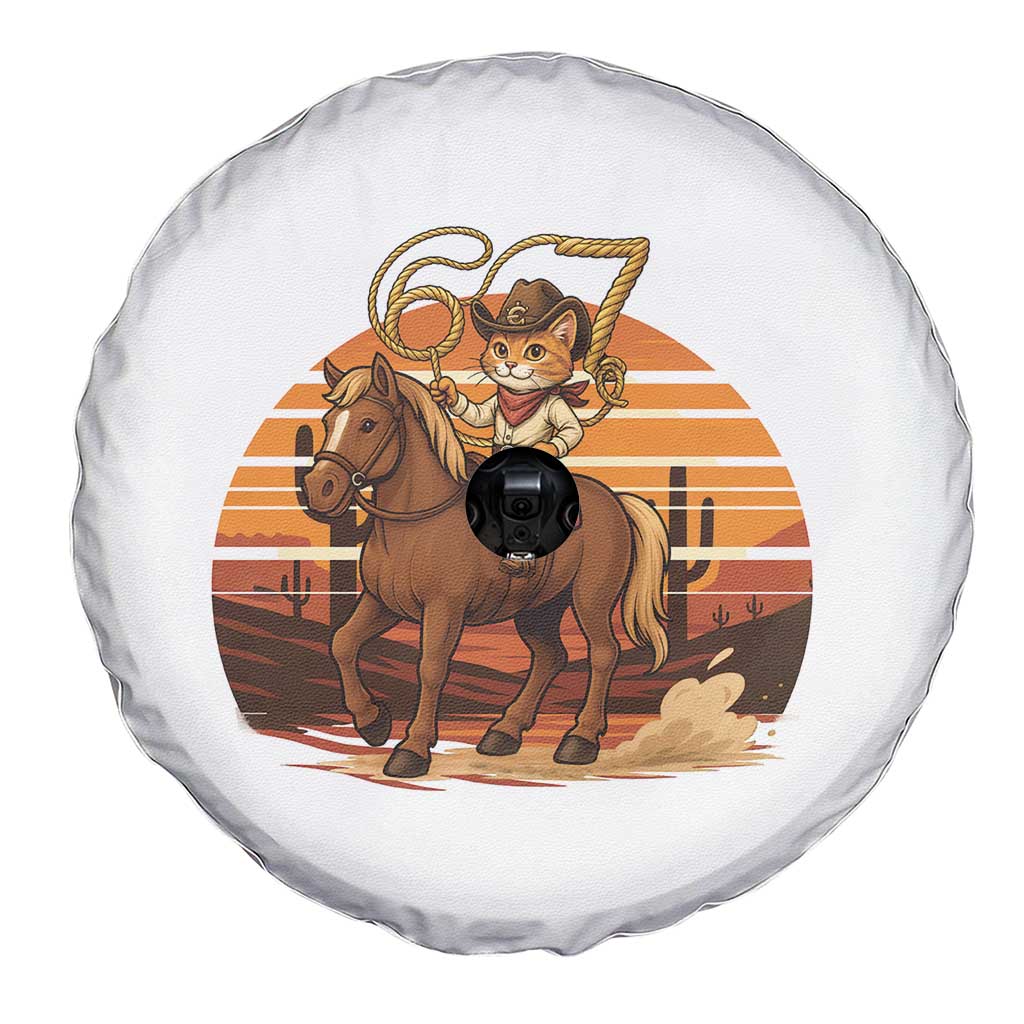 Funny Cowcat Six Seven Meme Spare Tire Cover Western 67 Trend Gift - Wonder Print Shop