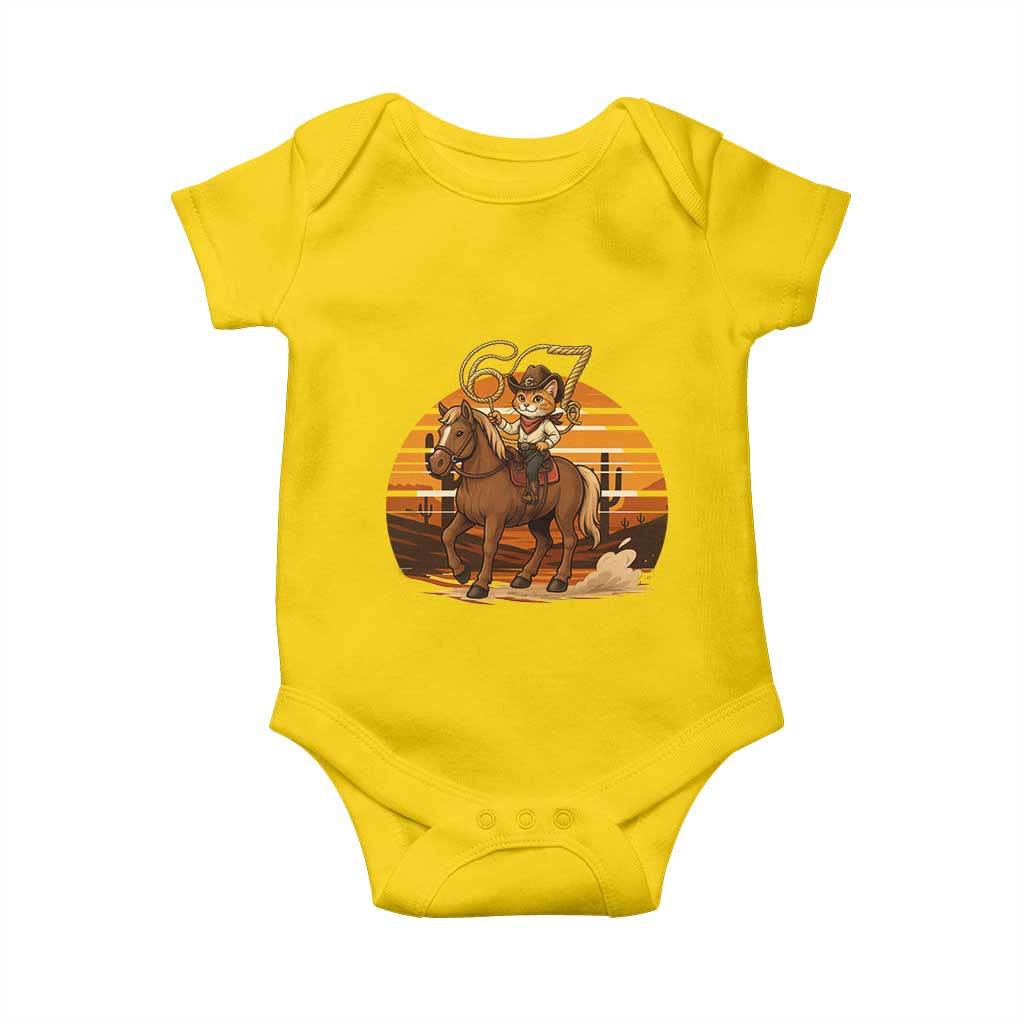 Funny Cowcat Six Seven Meme Baby Onesie Western 67 Trend Gift - Wonder Print Shop