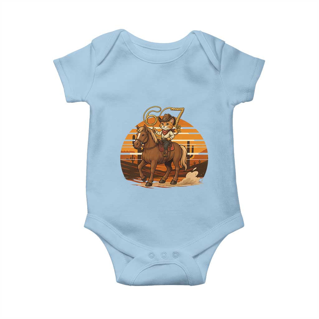 Funny Cowcat Six Seven Meme Baby Onesie Western 67 Trend Gift - Wonder Print Shop