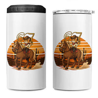 Funny Cowcat Six Seven Meme 4 in 1 Can Cooler Tumbler Western 67 Trend Gift - Wonder Print Shop