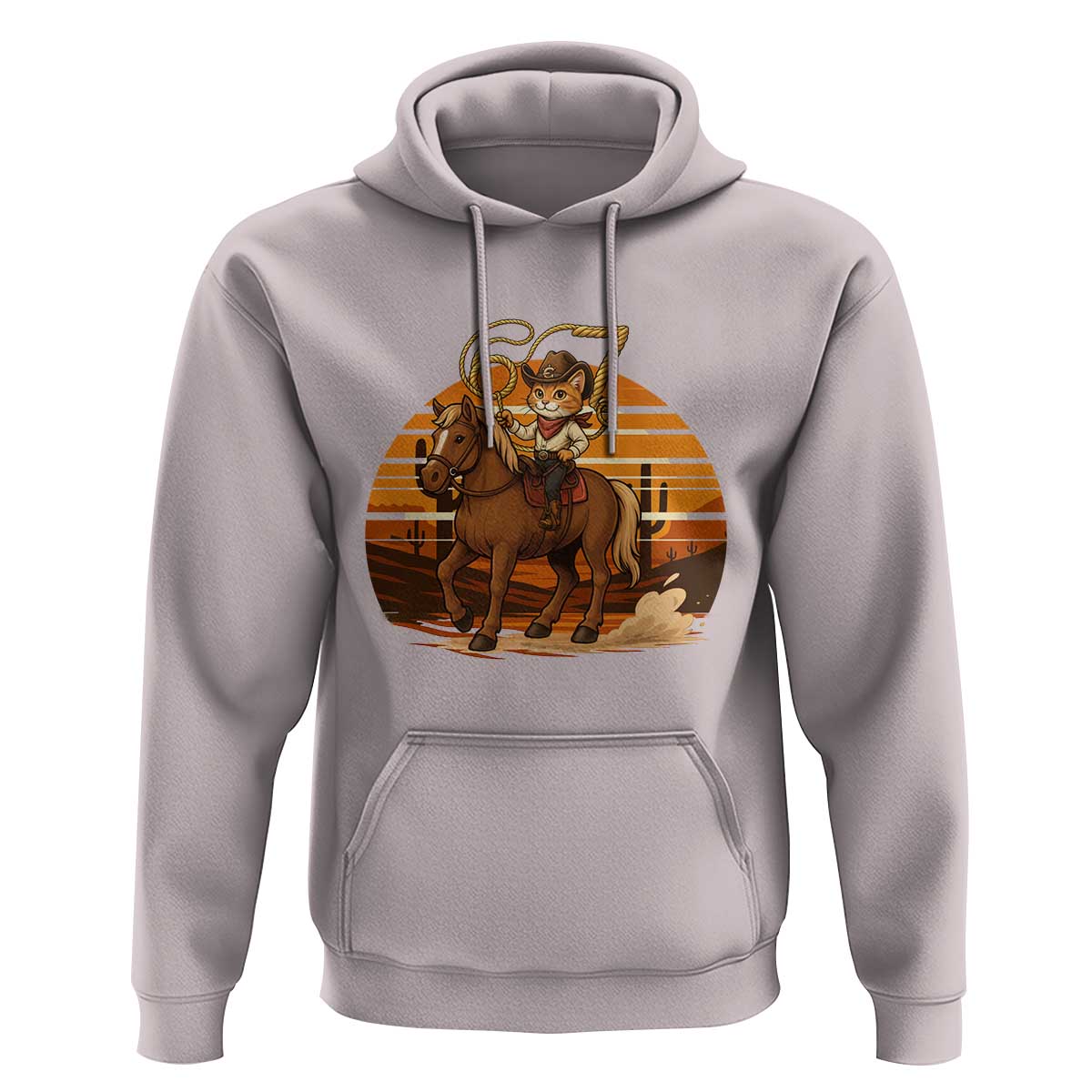 Funny Cowcat Six Seven Meme Hoodie Western 67 Trend Gift - Wonder Print Shop