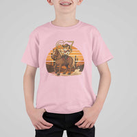 Funny Cowcat Six Seven Meme T Shirt For Kid Western 67 Trend Gift - Wonder Print Shop