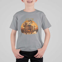 Funny Cowcat Six Seven Meme T Shirt For Kid Western 67 Trend Gift - Wonder Print Shop