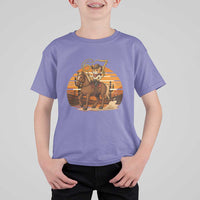 Funny Cowcat Six Seven Meme T Shirt For Kid Western 67 Trend Gift - Wonder Print Shop