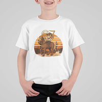 Funny Cowcat Six Seven Meme T Shirt For Kid Western 67 Trend Gift - Wonder Print Shop