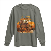 Funny Cowcat Six Seven Meme Long Sleeve Shirt Western 67 Trend Gift - Wonder Print Shop