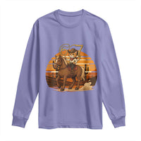 Funny Cowcat Six Seven Meme Long Sleeve Shirt Western 67 Trend Gift - Wonder Print Shop