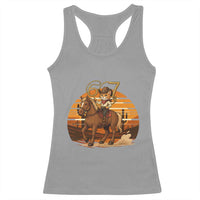 Funny Cowcat Six Seven Meme Racerback Tank Top Western 67 Trend Gift - Wonder Print Shop
