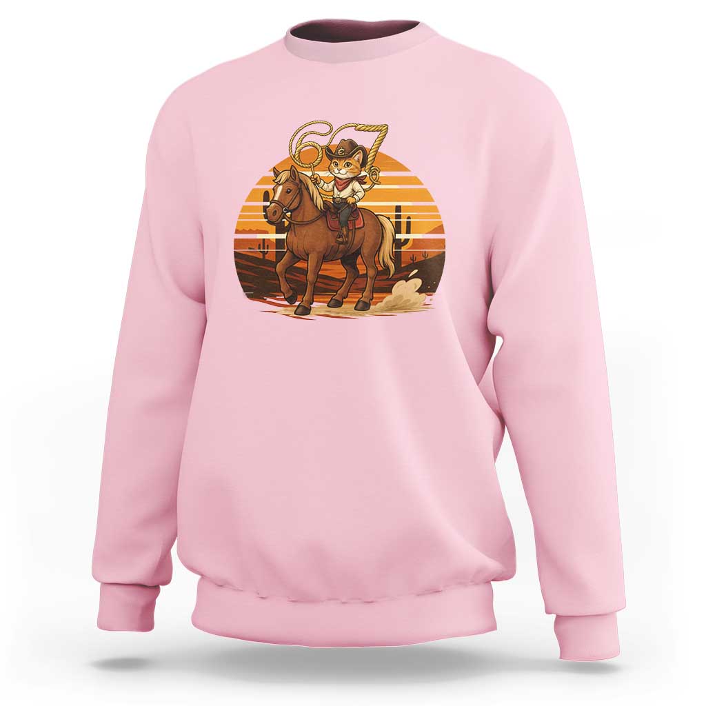 Funny Cowcat Six Seven Meme Sweatshirt Western 67 Trend Gift - Wonder Print Shop
