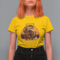 Funny Cowcat Six Seven Meme T Shirt For Women Western 67 Trend Gift - Wonder Print Shop