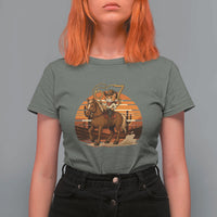 Funny Cowcat Six Seven Meme T Shirt For Women Western 67 Trend Gift - Wonder Print Shop