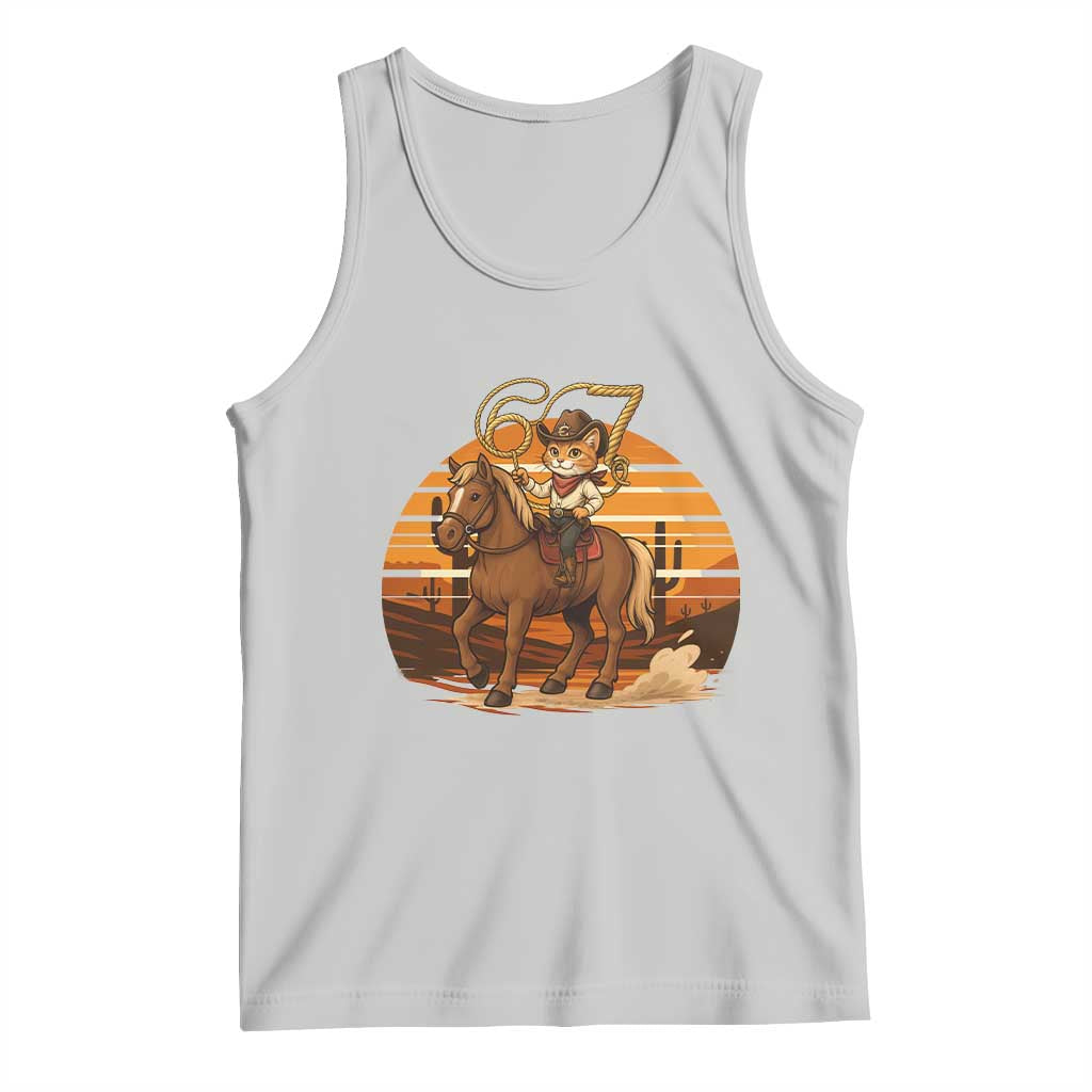 Funny Cowcat Six Seven Meme Tank Top Western 67 Trend Gift - Wonder Print Shop