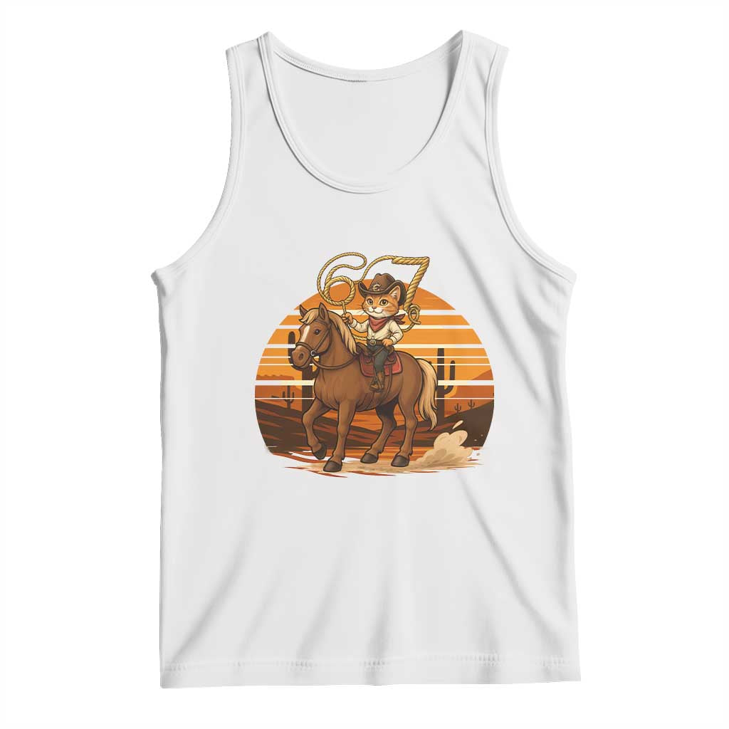 Funny Cowcat Six Seven Meme Tank Top Western 67 Trend Gift - Wonder Print Shop