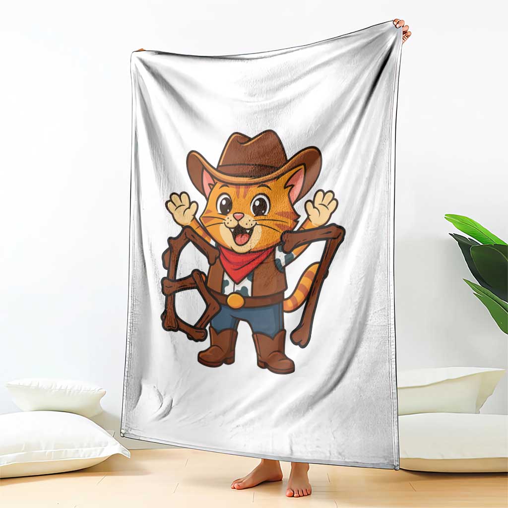 Funny Six Seven Meme Cowcat Throw Blanket Gen Alpha Slang Gift - Wonder Print Shop