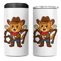 Funny Six Seven Meme Cowcat 4 in 1 Can Cooler Tumbler Gen Alpha Slang Gift - Wonder Print Shop