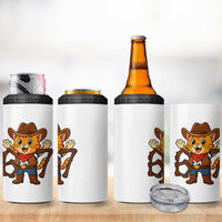 Funny Six Seven Meme Cowcat 4 in 1 Can Cooler Tumbler Gen Alpha Slang Gift - Wonder Print Shop