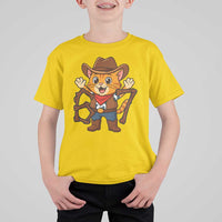Funny Six Seven Meme Cowcat T Shirt For Kid Gen Alpha Slang Gift - Wonder Print Shop