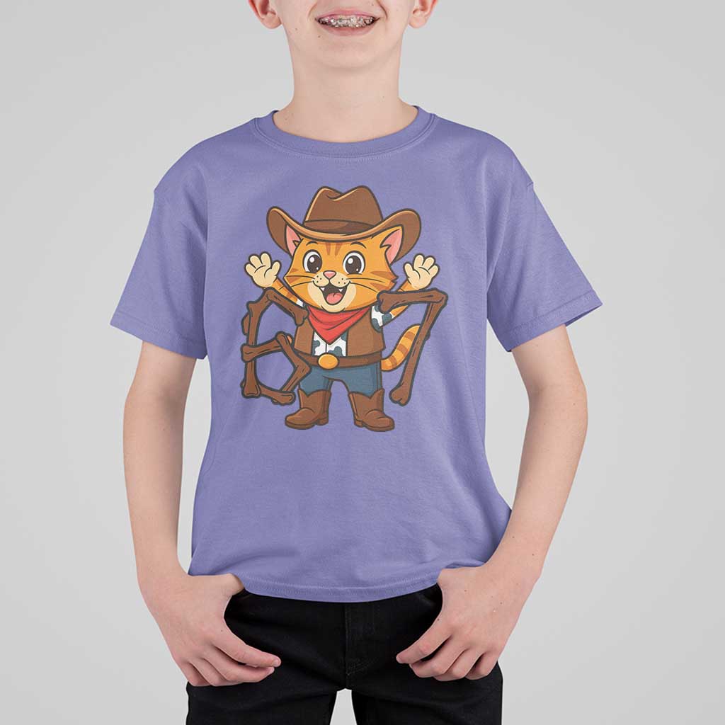 Funny Six Seven Meme Cowcat T Shirt For Kid Gen Alpha Slang Gift - Wonder Print Shop