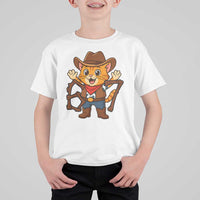Funny Six Seven Meme Cowcat T Shirt For Kid Gen Alpha Slang Gift - Wonder Print Shop
