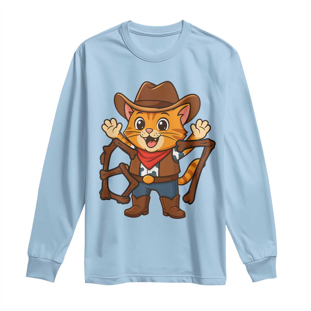 Funny Six Seven Meme Cowcat Long Sleeve Shirt Gen Alpha Slang Gift - Wonder Print Shop