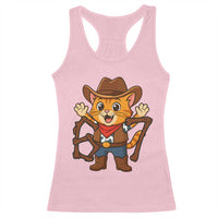 Funny Six Seven Meme Cowcat Racerback Tank Top Gen Alpha Slang Gift - Wonder Print Shop