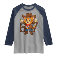 Funny Six Seven Meme Cowcat Raglan Shirt Gen Alpha Slang Gift - Wonder Print Shop