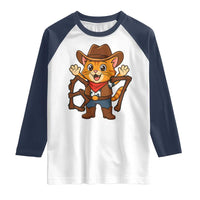 Funny Six Seven Meme Cowcat Raglan Shirt Gen Alpha Slang Gift - Wonder Print Shop