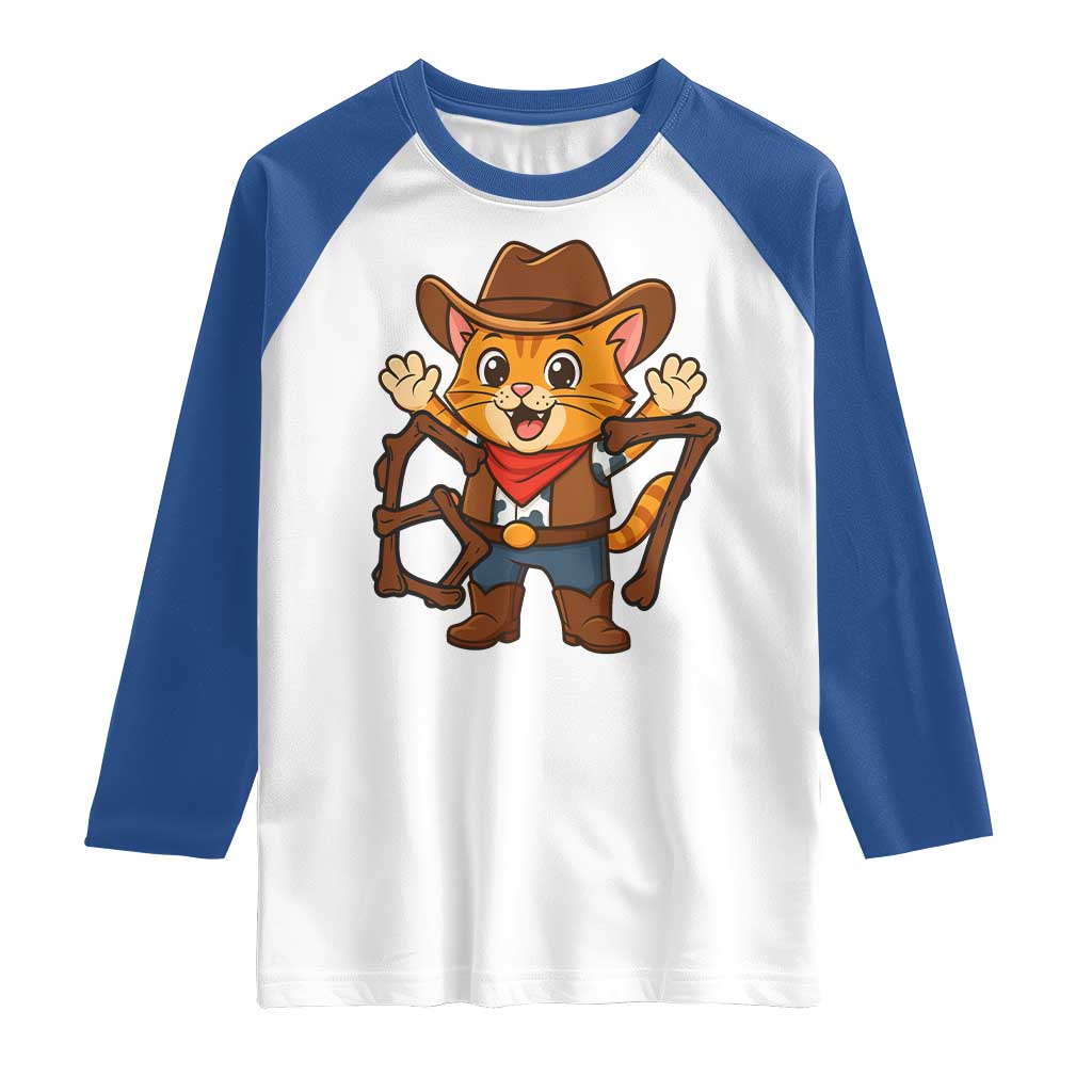 Funny Six Seven Meme Cowcat Raglan Shirt Gen Alpha Slang Gift - Wonder Print Shop